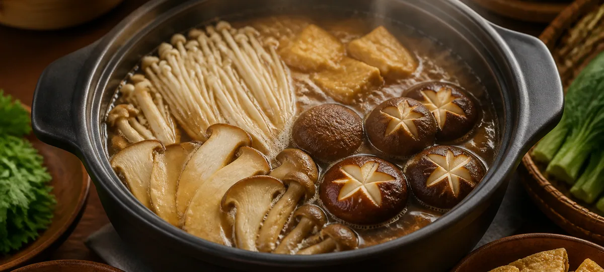 Mushroom Vegan hotpot broth